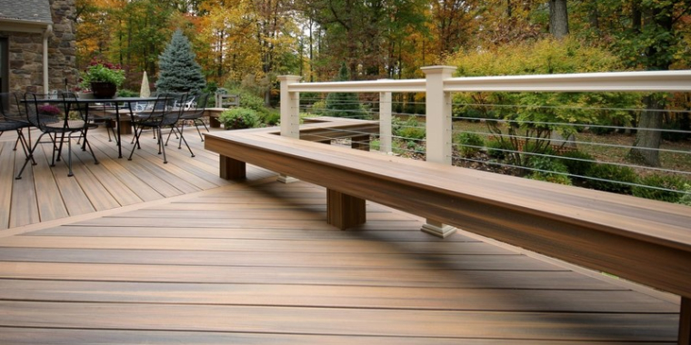 Une belle terrasse en bois composite